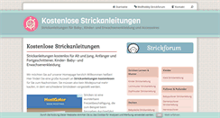 Desktop Screenshot of kostenlose-strickanleitungen.de